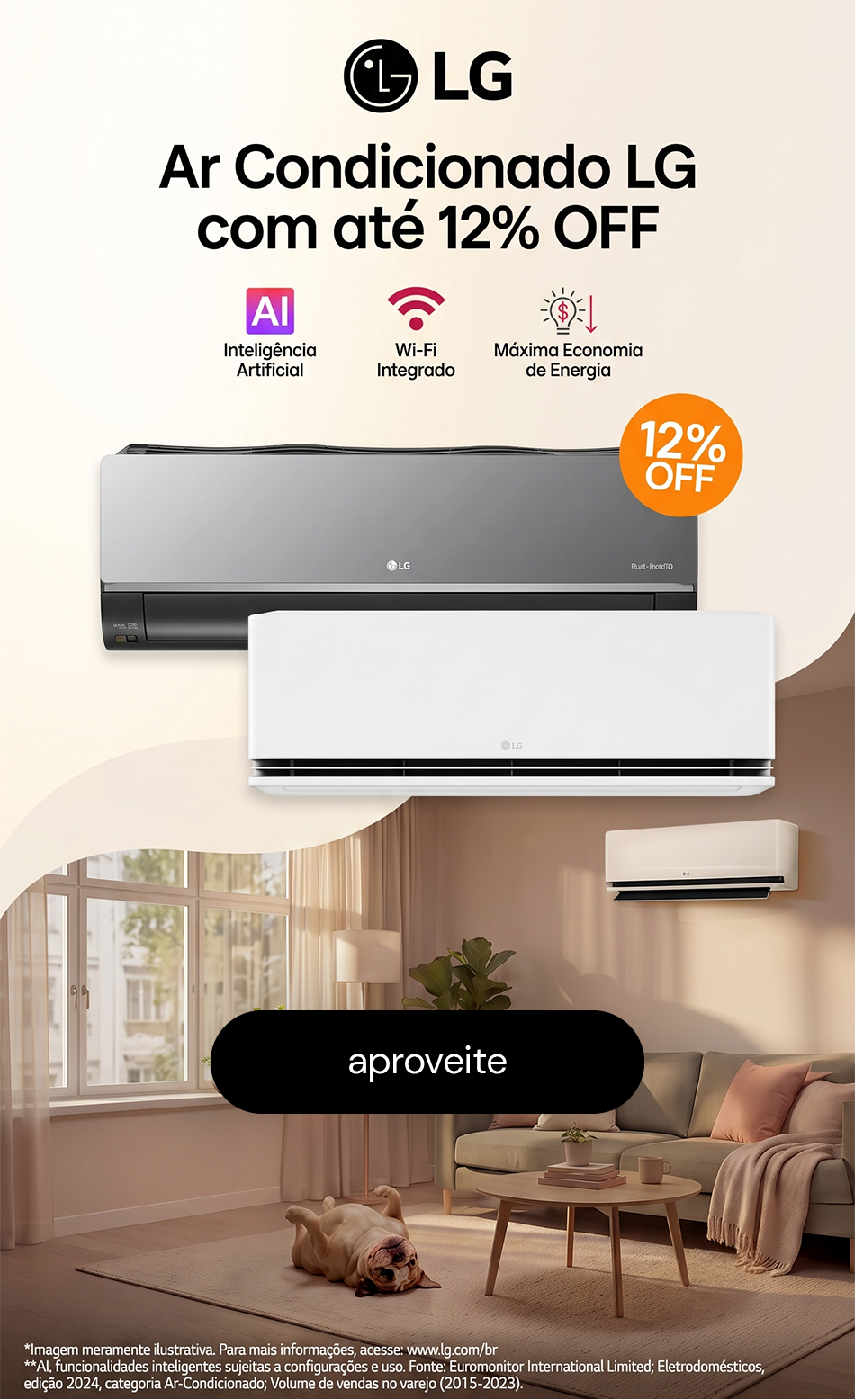 Seleção LG até 12% OFF