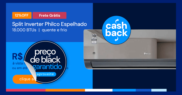 Ar Condicionado Split Inverter Philco Espelhado 18000 BTUS Quente e Frio PAC18000IQFM15E 220V